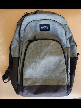 Billabong Gray Command Backpack School Travel Laptop Skate Surf Bag 29L Mens Bag
